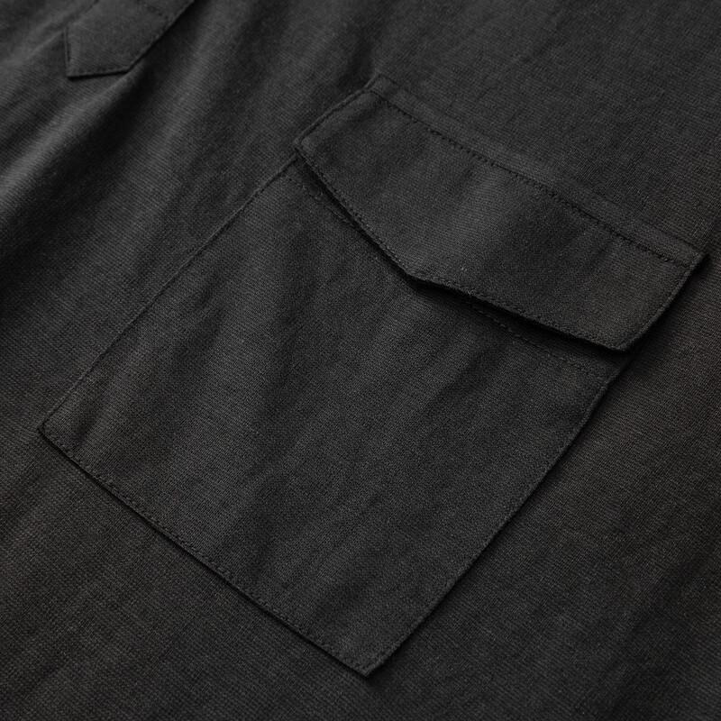 DIBINZE Herren Übergröße Baumwolle Leinen Kurzarm Poloshirt