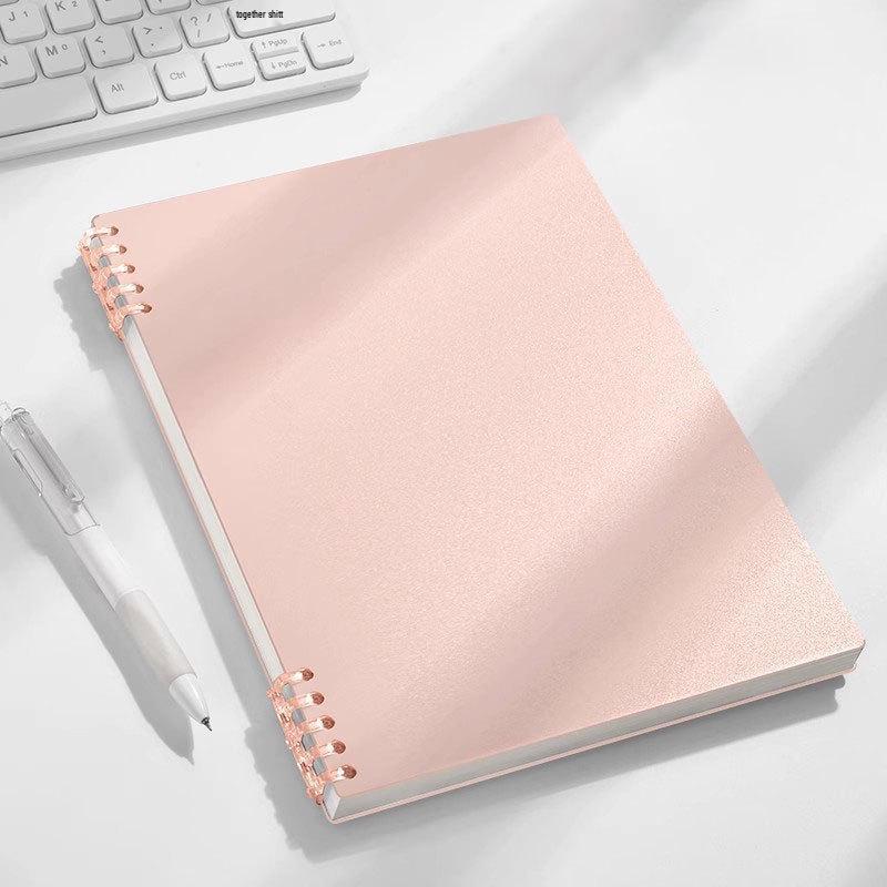 Retro B5 Verdicktes A5 Ringbuch - Hochwertig, Schlichtes Design, Herausnehmbare Seiten, Perfekt für Schüler