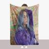 Thick Billie Eilish Blanket Double Sided Fuzzy Blanket Bedroom Supplies Lounge