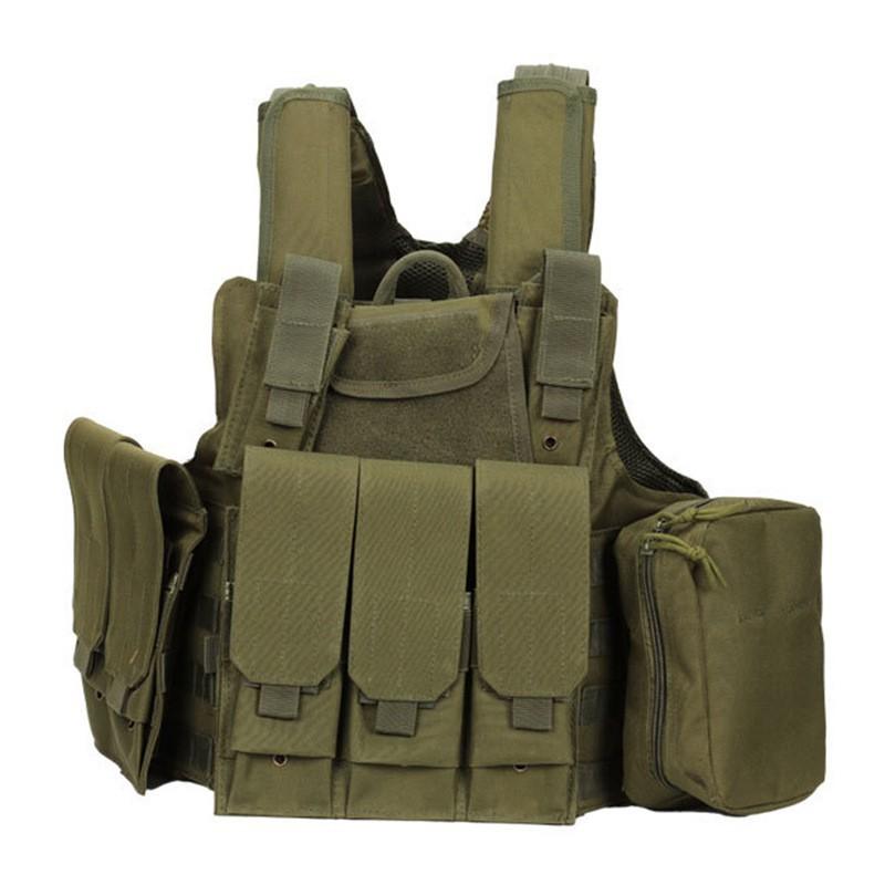 Outdoor Multifunctional Steel Wire Vest Molle Triple Sundries Mount Military Fan Field Training Uniform