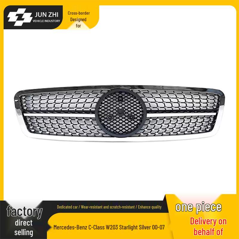 2000-2007 Mercedes-Benz C-Class W203 Star Style Grille Replacement