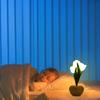 LED Mini Desk Lamp Desktop Ornament Romantic Bedside Atmosphere Lamps Simulation Tulip Nightlights for Household