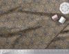 Soimoi Brown Japan Crepe Satin Fabric Abstracts Abstract Print Fabric by the metre 42 Inch