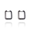 AUGUST ALICE Lumi Linea Square Black Ring Earring