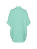 Cotton & Linen Row Button Plus Size Women's Mid-Length Short-Sleeve Loose Shirt