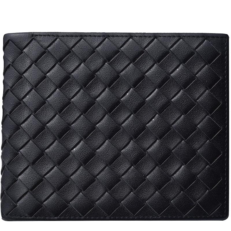 Мужской короткий кошелек Hush Puppies из натуральной плетеной кожи Short Wallet