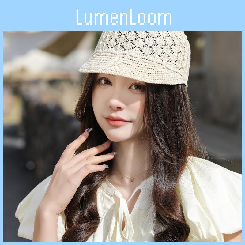 New Design Summer Women's Duck Tongue Hat Hollow Out Small Headband Ladies Ice Silk Beret