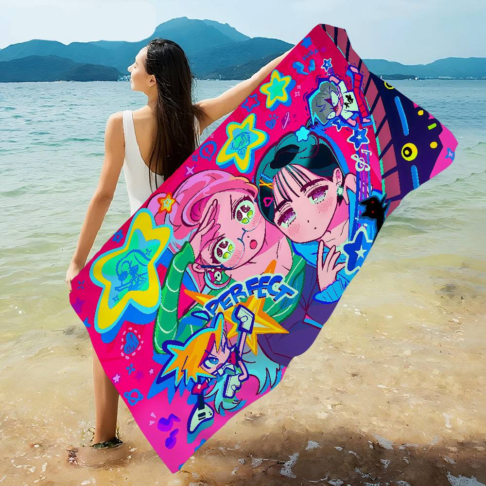 Anime ALIENS STAGE Microfiber Blanket Quick Drying Beach Towels Oversized Printing Super Absorbent Pool Towel Blanket
