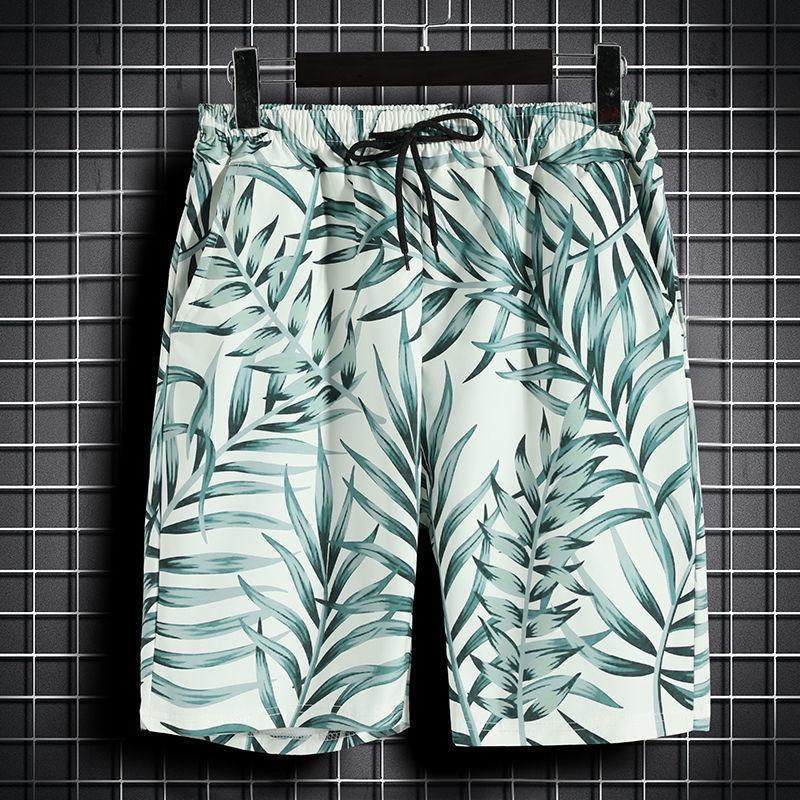 Hawaii Beachwear: Men's Trendy Casual Set - Short Sleeve Floral Shirt & Shorts Outfit