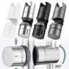Chrome ABS Shower Rail Slider Holder Adjustable Bracket for 18mm and 25mm Rods