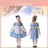 Elegant Blue Alice Princess Dress For Girls With Accessories Perfect For Halloween Cosplay