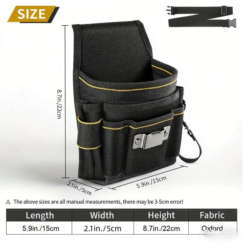 Nwe Electrician Tool Bag Waist Pack Heavy Duty Canvas Oxford Cloth Multi Functional Hardware Tool Pouch