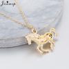 Lucky Running Horse Pendant Necklace Women Jewelry Cute Animal Horseshoe Horse Necklaces Mother's Day Accessories