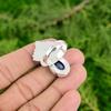 Mothers day Deal Sterling Silver Lapis Lazuli Stone Wedding Promise Ring Jewelry