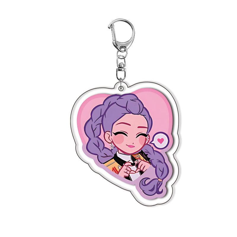 Magic Girl Acrylic Double-Sided Key Ring Anime Character Backpack Charm Cosplay Accessories Dropshipping Beautiful Design