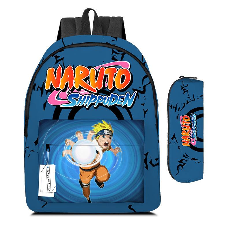 Naruto Backpack Naruto Two-Piece Set Elementary And Secondary School School Bag Children'S Backpack