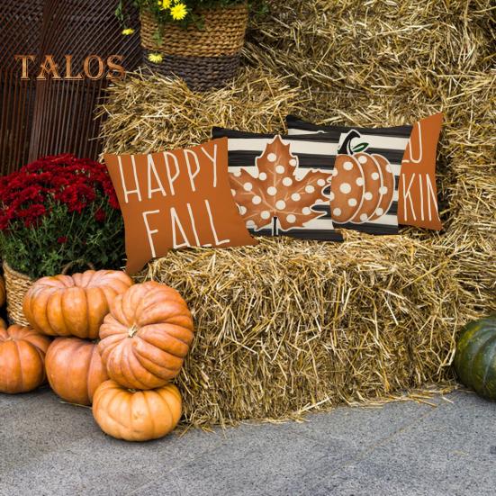 

4 шт. водонепроницаемые осенние наволочки для подушек благодарения Декор праздничные наволочки с принтом для дома