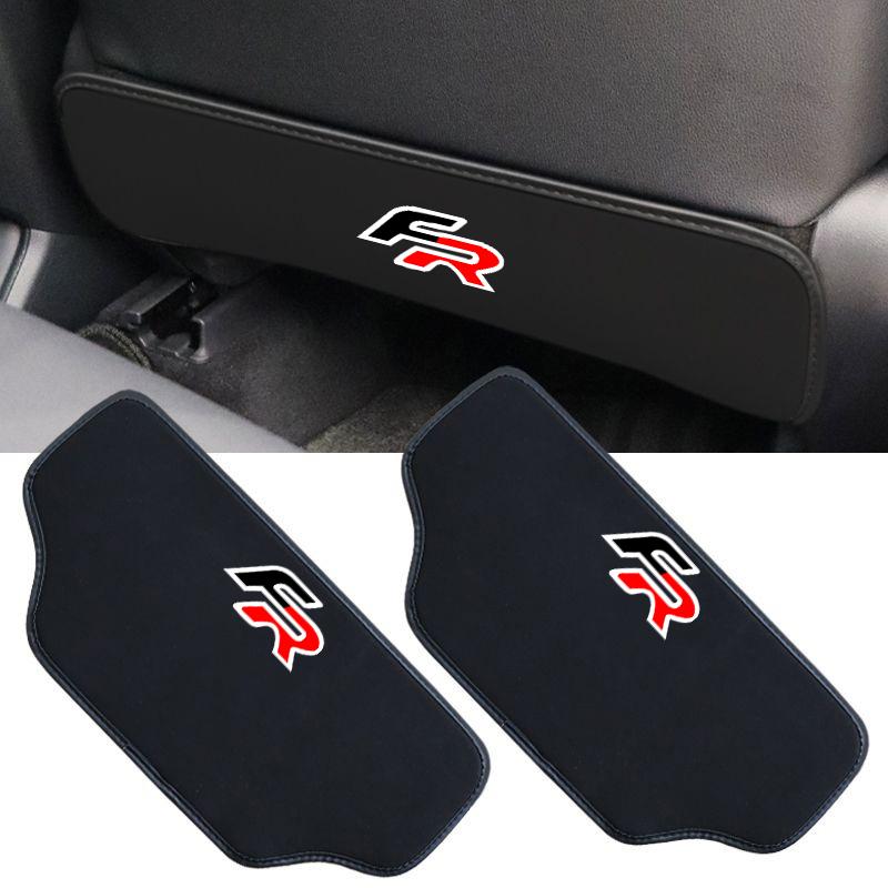 Auto Leder Anti-Tritt-Matte Sitzrücken-Schutz Anti-Schmutz-Matte für Seat Leon FR FR+ Cupra Ibiza Altea Exeo Formula Racing Alhambra