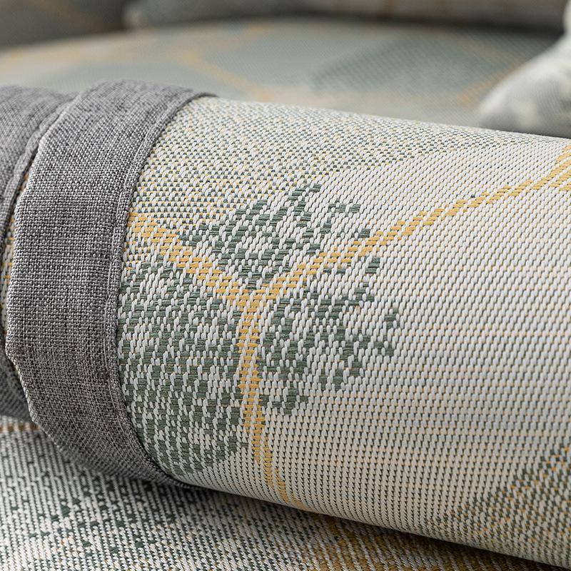 Sofa Cushion Summer Mat Non-Slip Ice Silk Rattan Mat Summer Living Room Cool Cushion Sofa Cover Cover Cloth