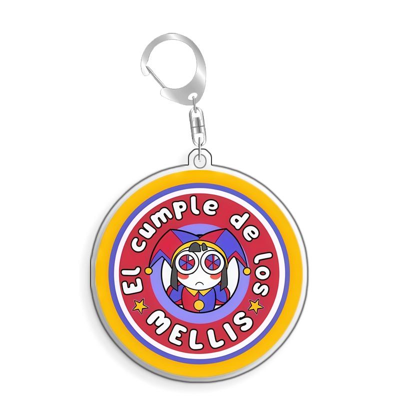 For The Amazing Digital Circus Pomni Kinger Ragatha Gangle Acrylic Selfmade Cute Cartoon Anime Keychain Pendant Toy Gift 5cm