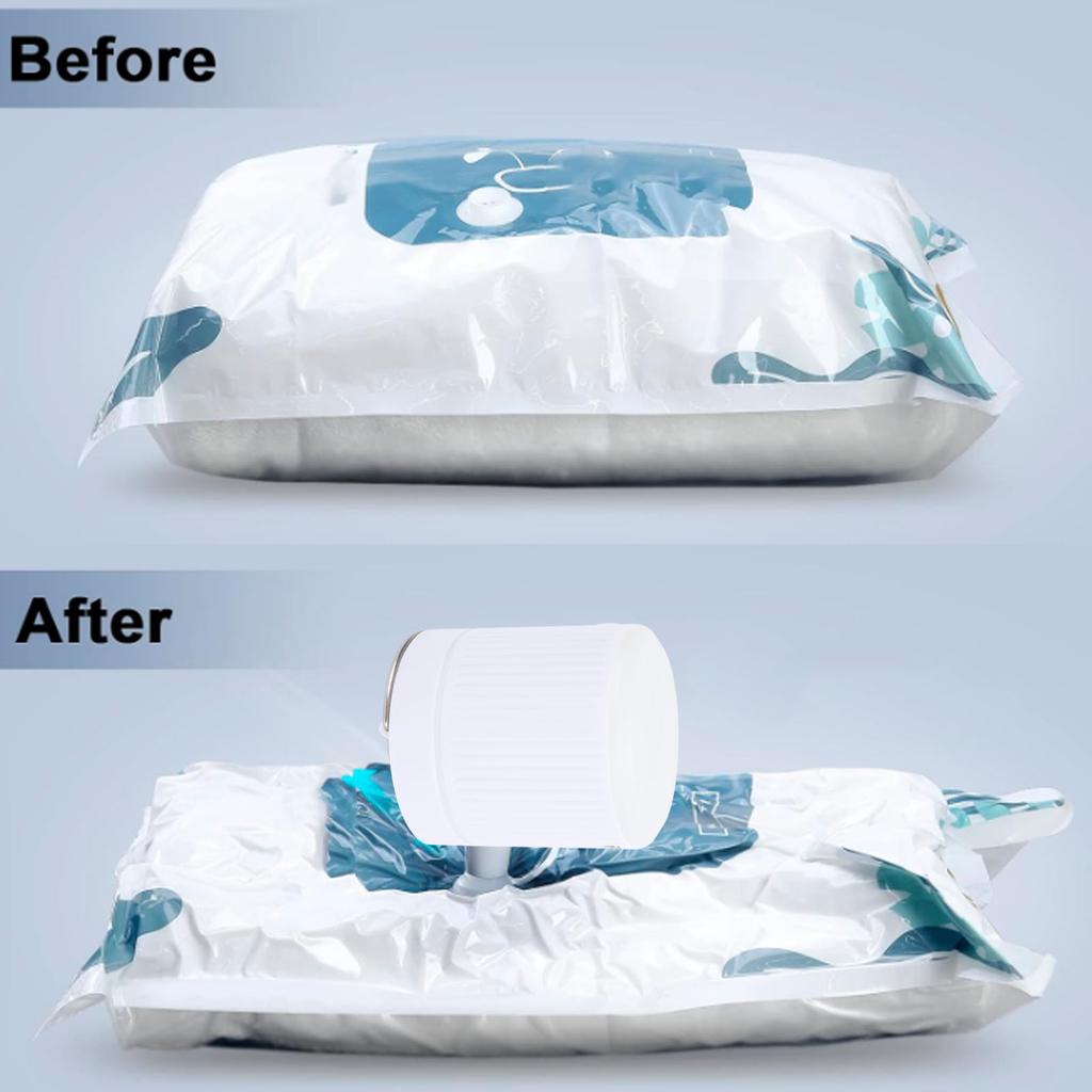 Mini Air Pump for Inflatables Quick Inflate Deflate Portable Mini Air Mattress Pump with LED Light for Pool Toys Sleeping Pads Swimming Rings