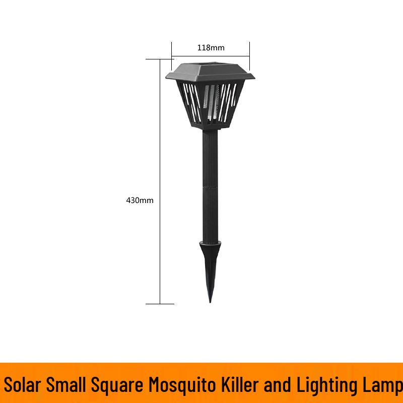 Outdoor Solar-Powered Mosquito Killer Lamp with Waterproof Electric Shock Repellent and Balcony Lighting