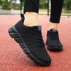Black Sneakers New Spring and Summer Breathable Mesh Lightweight Soft Sole Comfortable Leisure Travel Running Shoes