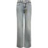 ONLY Women's Retro Straight Leg Jeans with Waist Chain
