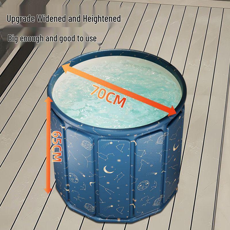 Foldable Thickened Adult & Baby Bathtub for Bathing and Swimming, Home Use, Full Body Spa.