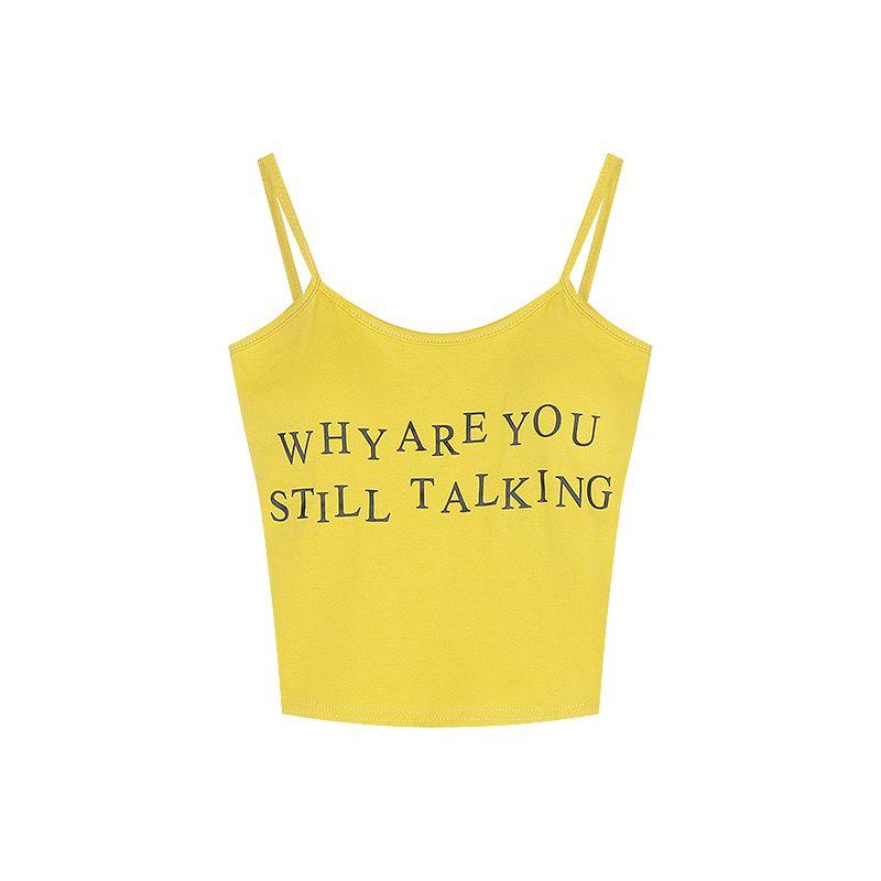 

Джинсовая рубашка в клетку гингем с принтом желтых букв в стиле Гонконга Vest S