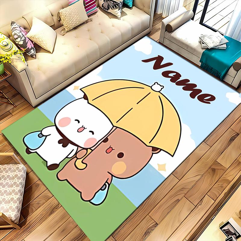 Custom personalization Bubu and Dudu Area Rug - Perfect For Kitchen, Bathroom,Laundry Room Decor Large Size Available,Gift All Seasons
