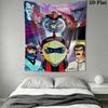 Grendizer Goldorak Wall Tapestry Aesthetic Wall Hanging Printed Fabric Blanket Decorative Tapestries for Bedroom Living Room Home Decor