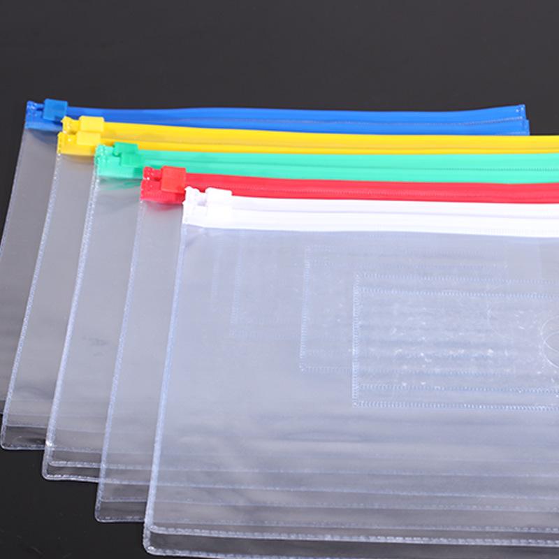 A4 Transparent PVC Zipper Bag for Documents (Available In A6/A5)