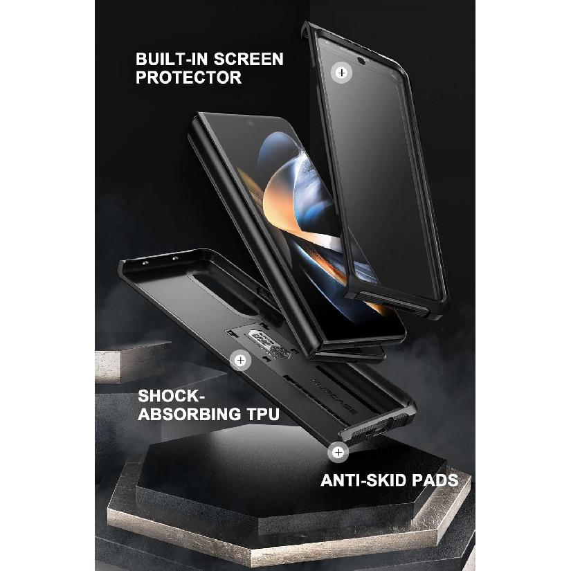 SUPCASE Case for Samsung Galaxy Z Fold 4 5G (2022), Bumper Case Robust Mobile Phone Case Premium Protective Case [Unicorn Beetle] with Integrated