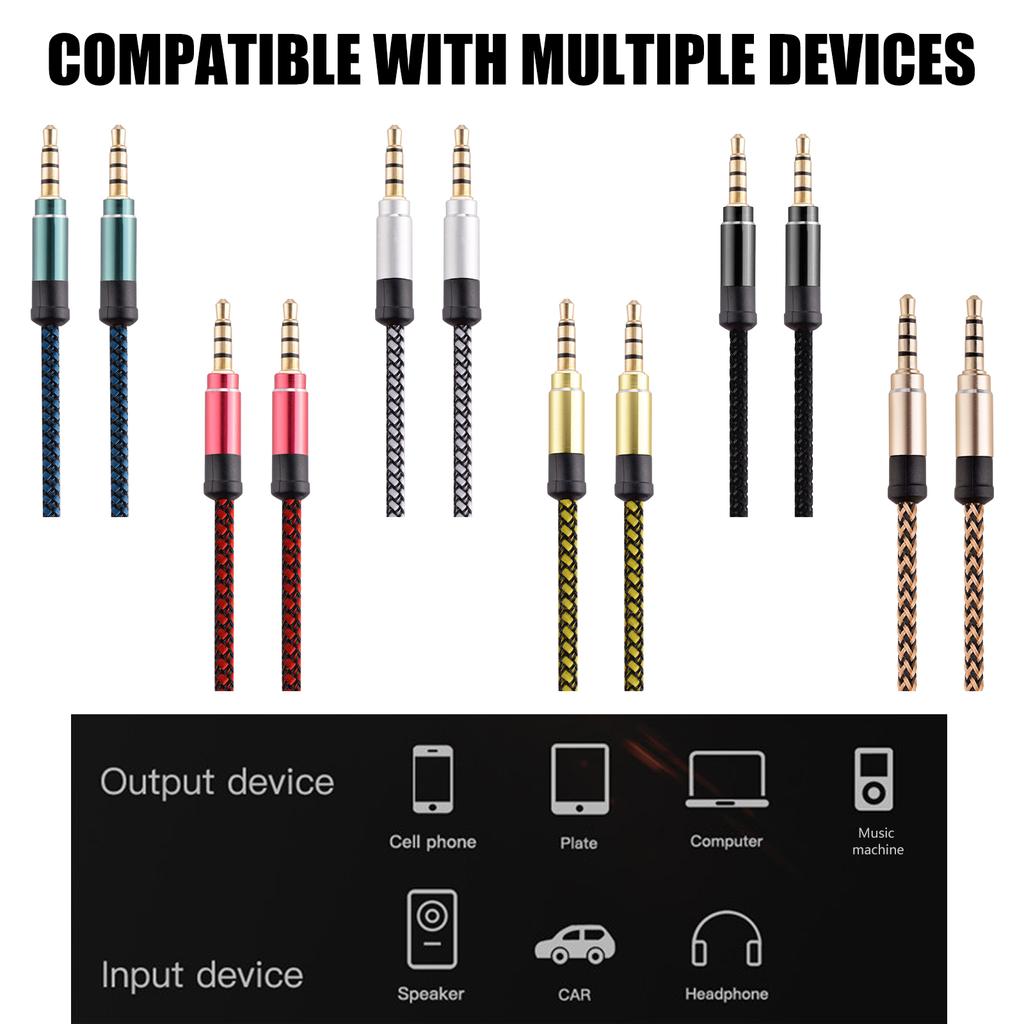 Cablu Audio Stereo 3.5mm la 3.5mm Cablu Audio Stereo Bidirecțional TRS 3.5mm 1/8" Tată la 3.5mm 1/8" Tată pentru Chitară