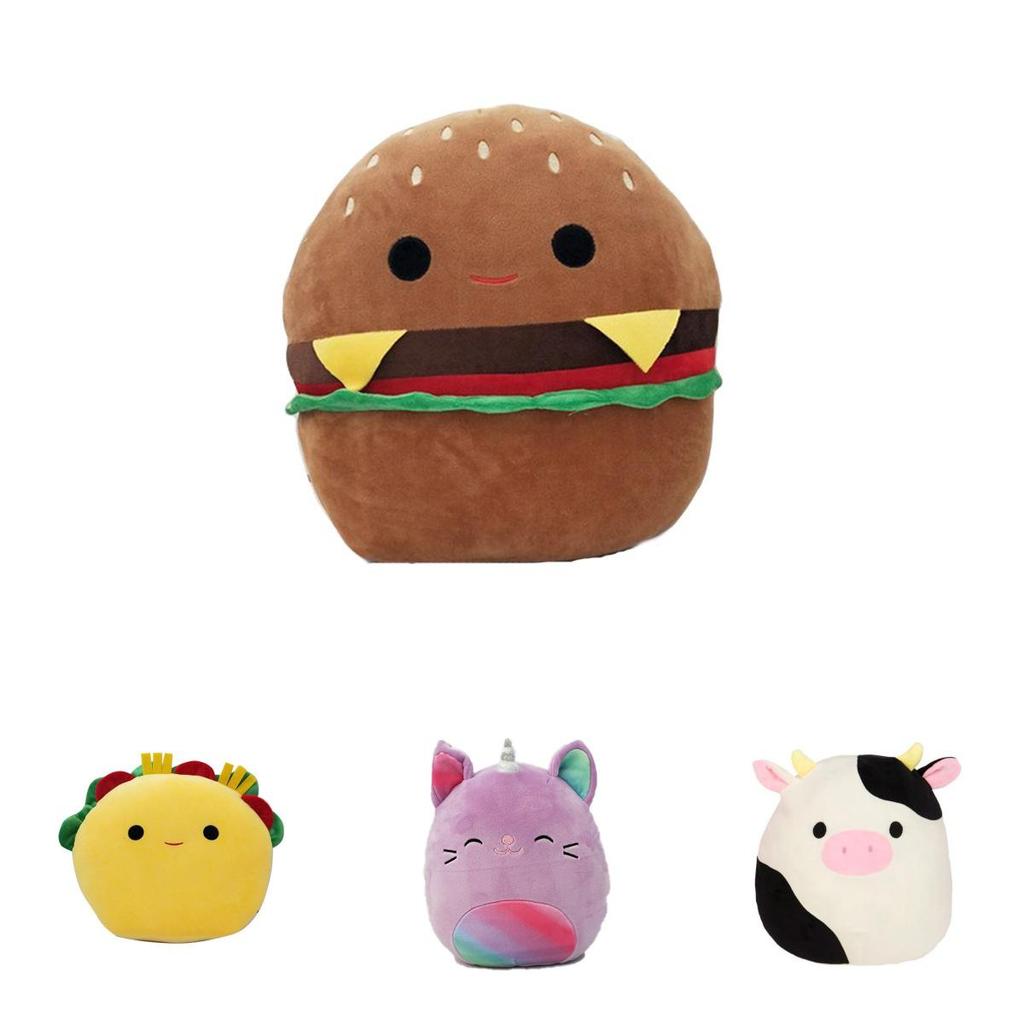 Peluche Morbidissimo Squishmallow Hamburger Cuscino Peluche Per Bambini Ragazze Decorazione Stanza
