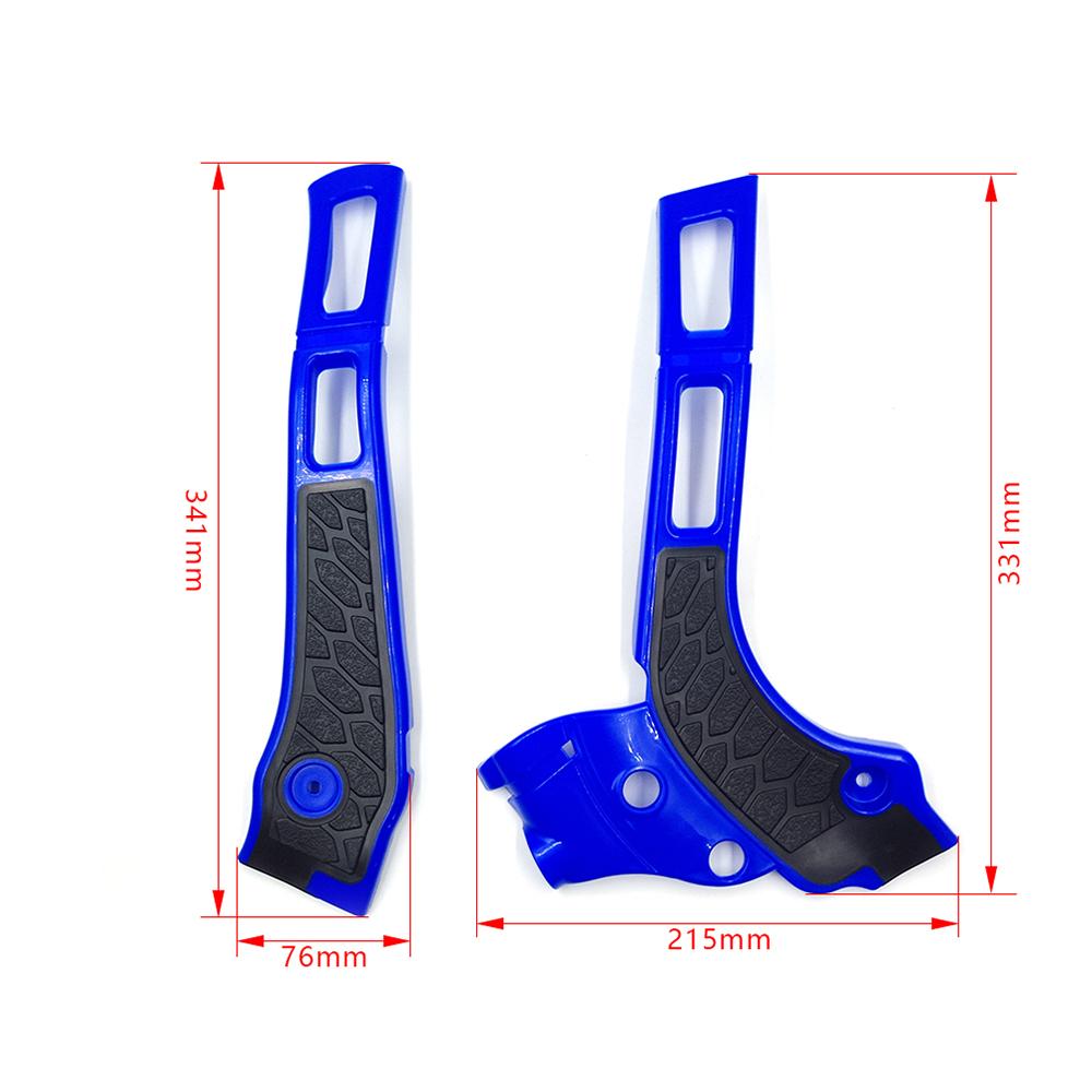 Motorcycle Frame Guards Blue/Black for YAMAHA YZ125 YZ250 WR125 WR250