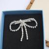 Vintage Rhinestone Bow Hairpins Shiny Bowknot Side Clip Trendy Tassel Spring Clip  Wedding