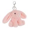 Apricot Lamb Pink Bunny Cute Soft Keychain Plush Toy, Perfect for Boys and Girls, Fits Kids Backpacks and Purses, 11cm