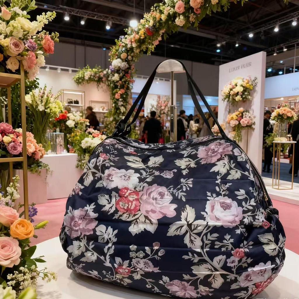 Miljövänlig japansk hopfällbar axelväska – Bärbar, Förstärkt matkasse & Resväska