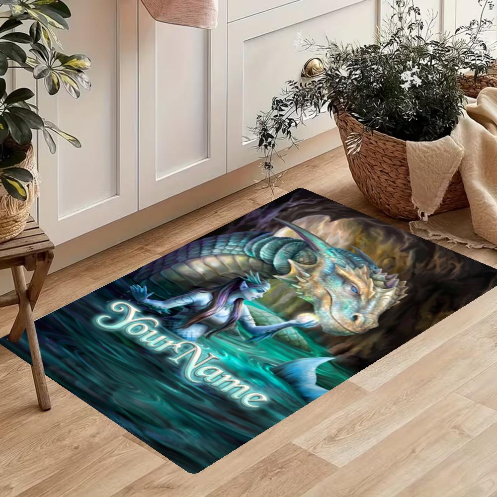 Gothic Illustrations Customize Your Name Kitchen Rug Runner Rug Laundry Mat Hallway Entryway The Best Gift Choice
