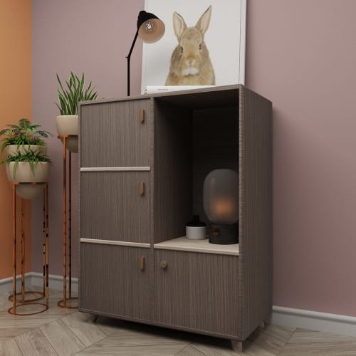 Boobest Dark Gray Wood Grain Wallpaper Sticker, 80cm Wide X 400cm Long, Peelable, Waterproof, Stain-Resistant, Easy To Clean, Large Size, Wood Grain S