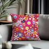 Fashion TTtakashi Murakamiful Cushion Cover Antidustmite Pillowcase Invisible Zipper Silky Short Plush Sofa Cushion Cover