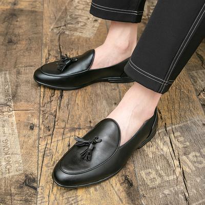 Popular Men Tassel Shoes American Brand Small Leather Shoes British Business Travel Social Shoes Sizes 38-47 Men Shoes