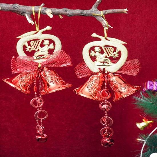 

Набор из 2 предметов украшения елки, колокольчики для главной двери, настенные елочные подвесные колокольчики, украшения, реквизит, рождественский декор для домашнего офиса, гостиной