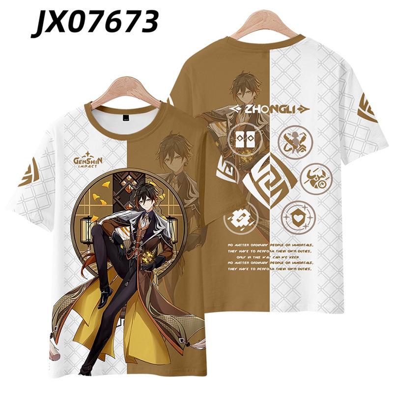 New T-shirt Printed 3D Cosplay Unisex Clothing Street Harajuku Top Men Women Round Neck Tees