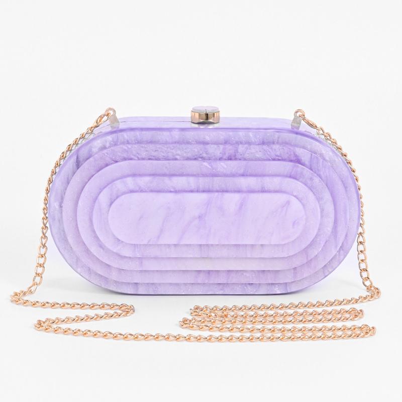 

Clutch Bag Crossbody Evening Fashionable Acrylic New Arrival Shoulder Wedding Banquet Brand Bags Original Luxury Genuine White 21x4.8x11.5cm