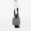 Burberry Knight Pattern Pressure Bolt Closure Nylon Tote Bag Shopping Tote Shoulder Bag Medium Women's Grey