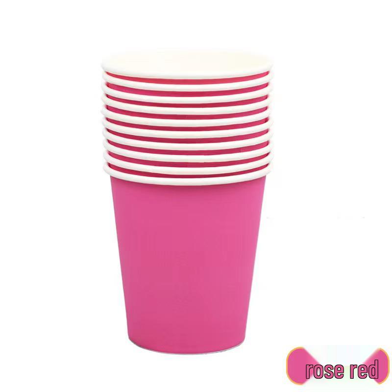 Vasos de Papel Rayados de Colores para Decoración de Fiesta y Celebraciones