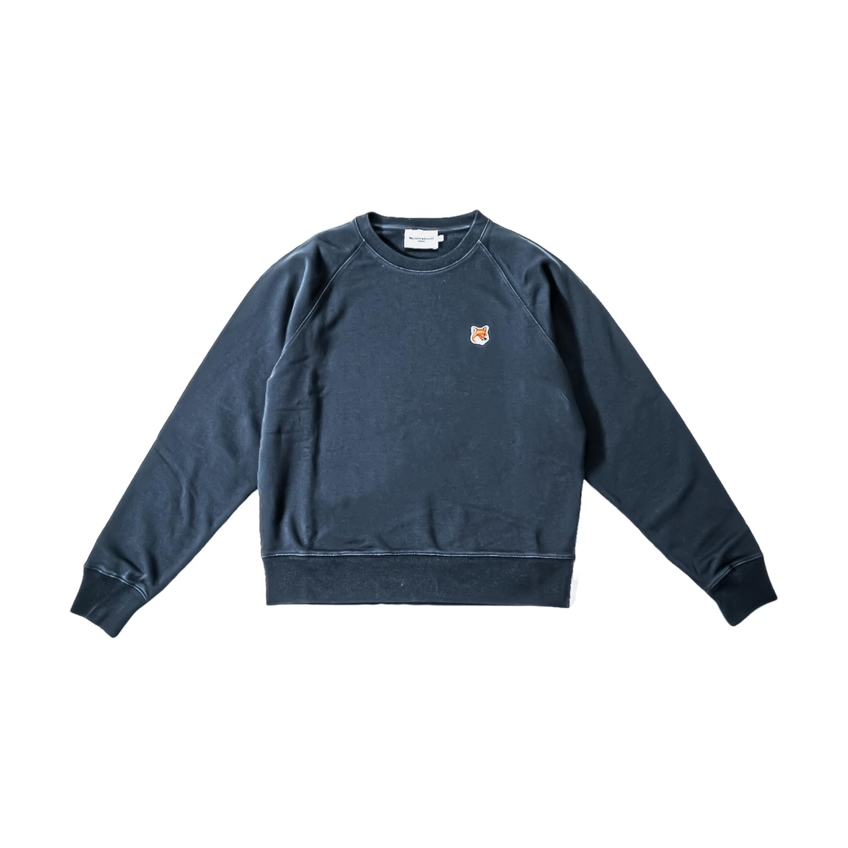 

Maison AW00303KM0001 Fox Head Patch Adjustable Navy Kitsuné Sweatshirt, Women s, [Used]